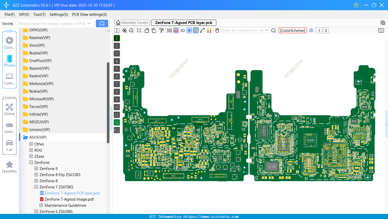 ZenFone 7-Agvod PCB Layer